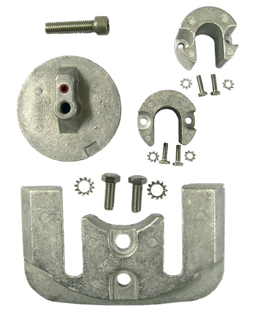 Anodsats aluminium Mercruiser Bravo 2/3