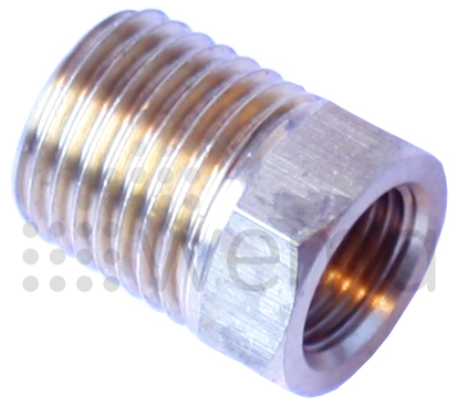 Adapter, utv. gänga 1/4"-14 NPTF, inv. gänga 1/8"-27 NPT