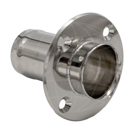 Bordsgenomföring rak med droppkant, RF, anslutning 40 mm