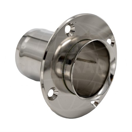 Bordsgenomföring rak med droppkant, RF, anslutning 51 mm