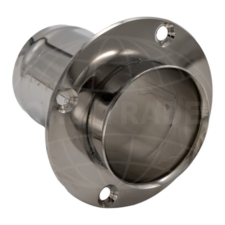 Bordsgenomföring rak med droppkant, RF, anslutning 63 mm