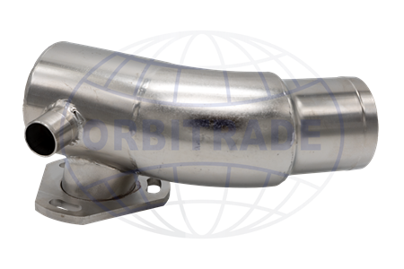 Avgaskrök rostfri Yanmar 4 JH-TE, 63 mm