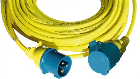 Förlängningskabel m. CEE-kontakter 2,5 mm (16A) 25m Ratio
