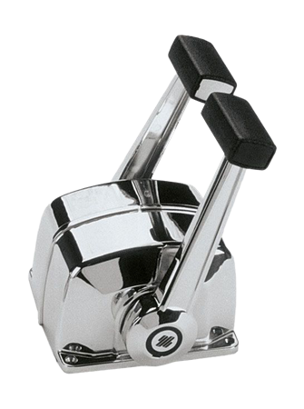 B78 Toppmonterat enhandsreglage med trim för två motorer