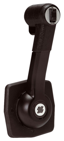 B184 Sidomonterat enhandsreglage infällt med trim för en motor