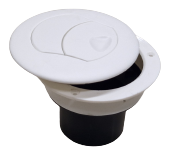 Stängbart munstycke defroster 55mm vit