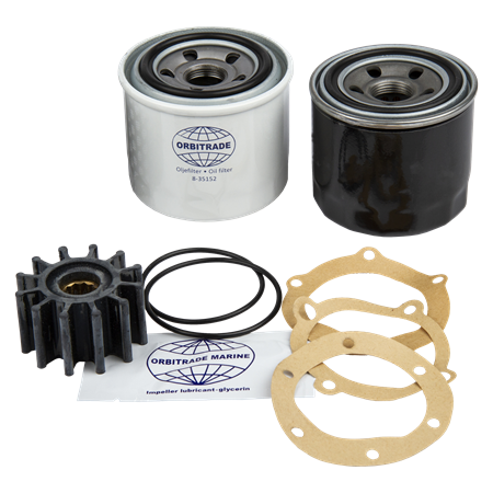 Servicesats 4JH3E, 4JH4E utan luftfilter