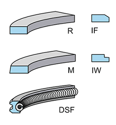 Kolvringssats - std. D2-50, D2-55